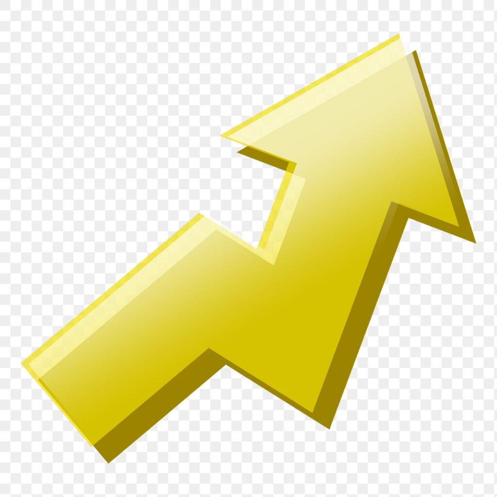 Growth profit sign png sticker