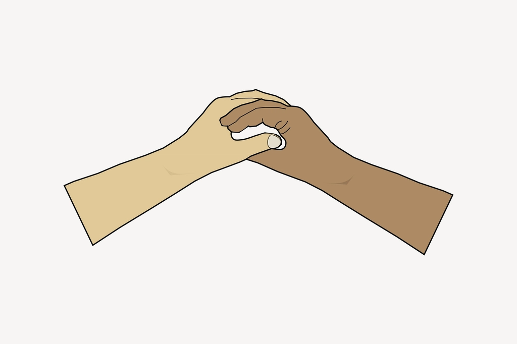 Helping hand illustration