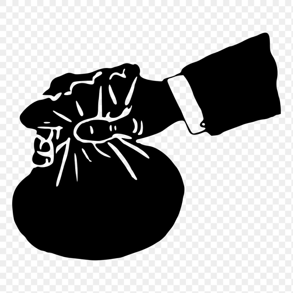 Money pouch png sticker vintage