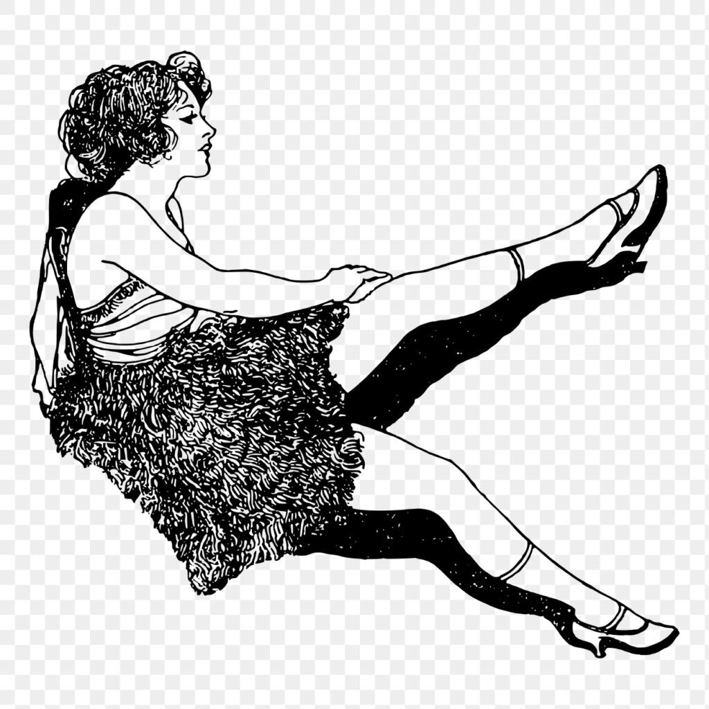 Woman dancer png sticker illustration